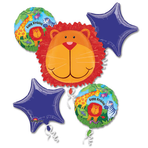 giantjunglelionbirthdayballoonbouquet.gif
