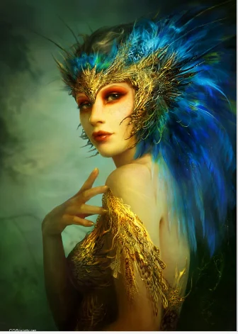 girl with peacock headress.webp