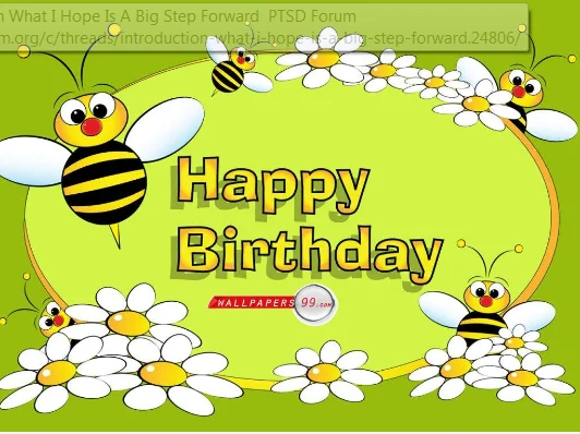 happy birthday bees and daisies.webp