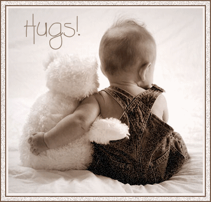 hugs baby n tddy.gif