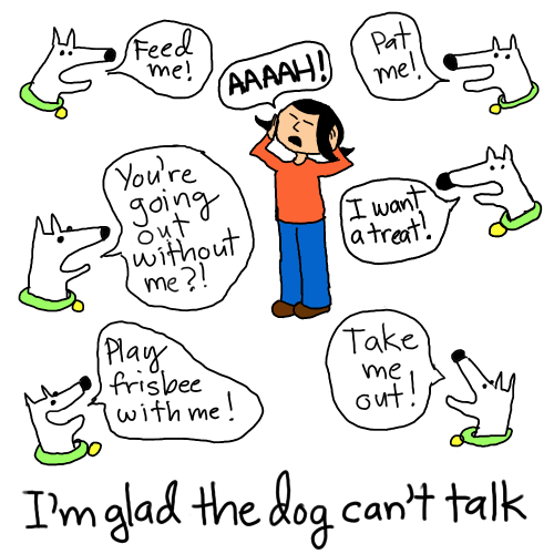 if the dog could talk.gif