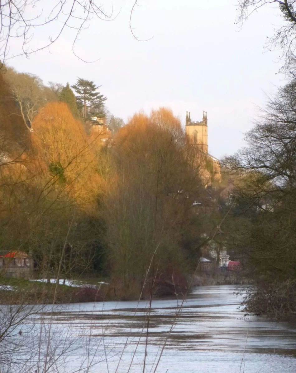 Ironbridge Church from DEP late sunshine.webp
