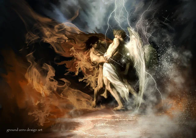 Jacob Wrestling with the Angel.webp