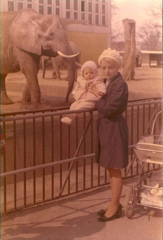 Mom Me and Elephant.webp