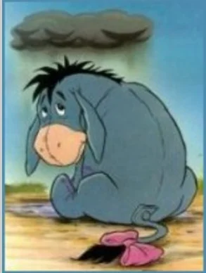 pictures for how you feel Eeyore with cloud over his head.webp