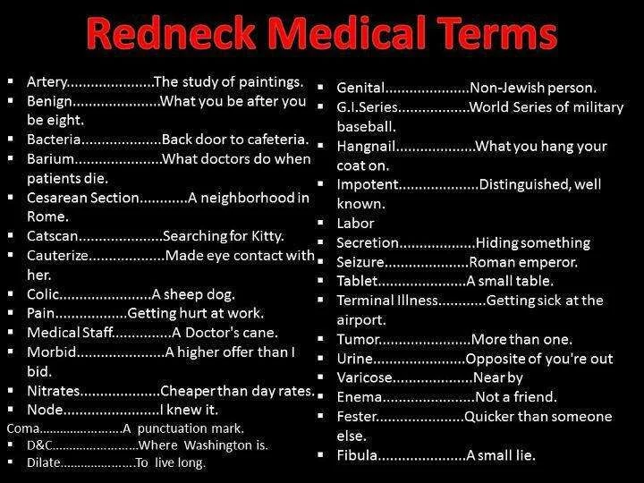 Redneck Medical Terms.webp