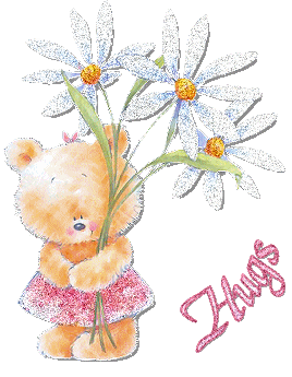 teddy n flowers hug.gif