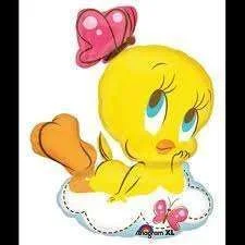 Tweety with butterfly.webp