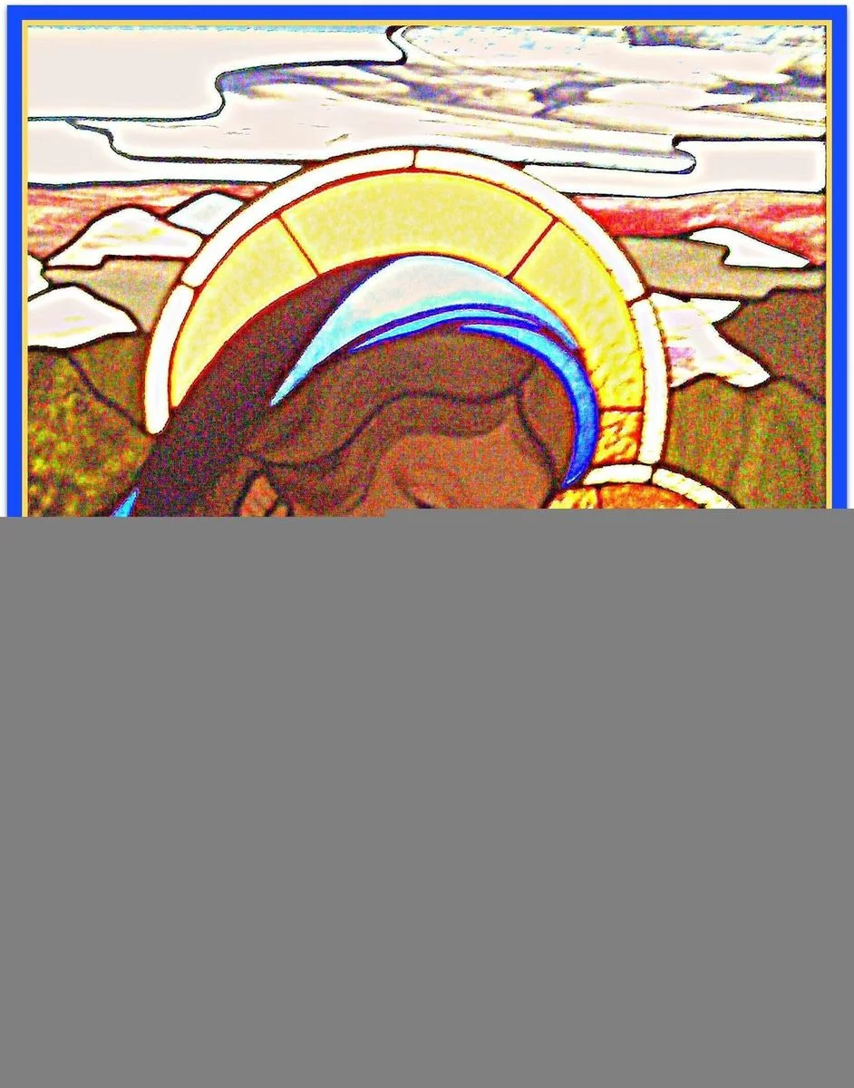 Virgin n Son framed.webp