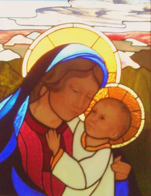 Stained Glass Mary n the babe Jesus.webp Stained Glass Mary n the babe Jesus.webp