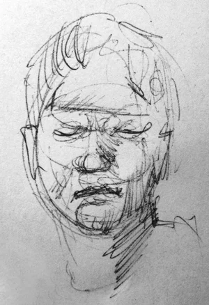 Ballpoint One or Two Minute Sketch.webp